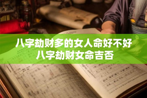 八字劫财多的女人命好不好 八字劫财女命吉否