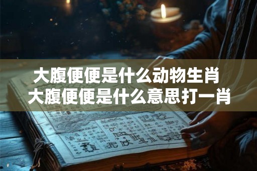 大腹便便是什么动物生肖 大腹便便是什么意思打一肖