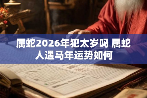 属蛇2026年犯太岁吗 属蛇人遇马年运势如何