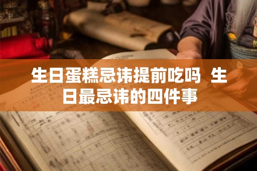 生日蛋糕忌讳提前吃吗  生日最忌讳的四件事