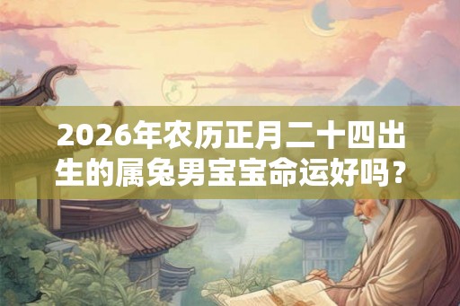 2026年农历正月二十四出生的属兔男宝宝命运好吗？