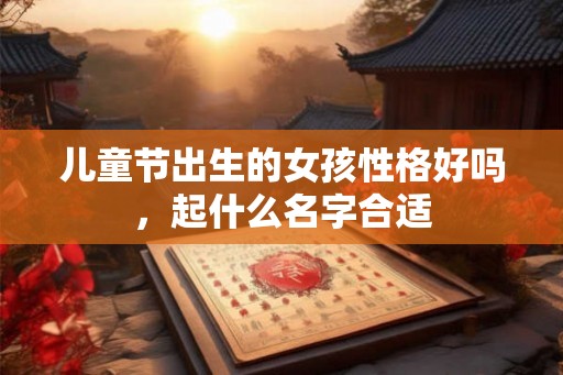 儿童节出生的女孩性格好吗，起什么名字合适