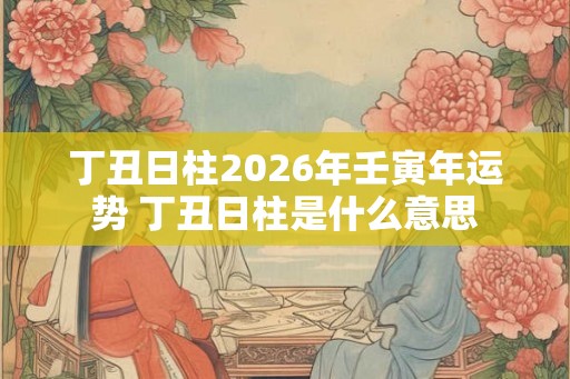 丁丑日柱2026年壬寅年运势 丁丑日柱是什么意思