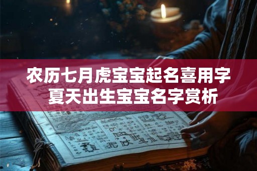 农历七月虎宝宝起名喜用字 夏天出生宝宝名字赏析 农历七月虎宝宝起名喜用字 夏天出生宝宝名字赏析