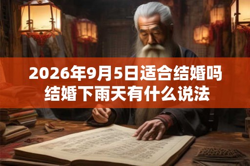 2026年9月5日适合结婚吗 结婚下雨天有什么说法