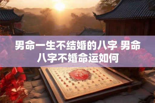 男命一生不结婚的八字 男命八字不婚命运如何 男命一生不结婚的八字 男命八字不婚命运如何