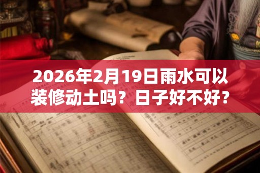 2026年2月19日雨水可以装修动土吗？日子好不好？