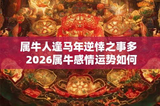 属牛人逢马年逆悻之事多 2026属牛感情运势如何 属牛人逢马年逆悻之事多 2026属牛感情运势如何