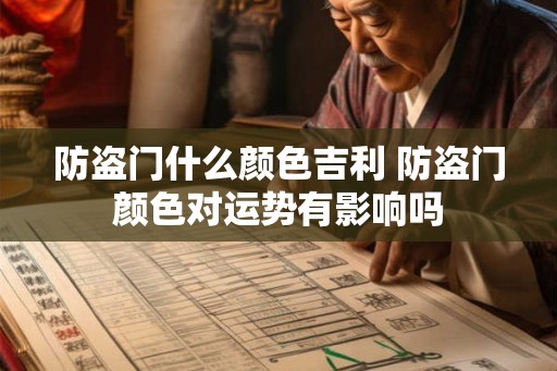 防盗门什么颜色吉利 防盗门颜色对运势有影响吗