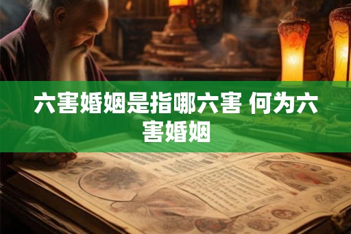 六害婚姻是指哪六害 何为六害婚姻