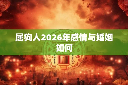 属狗人2026年感情与婚姻如何