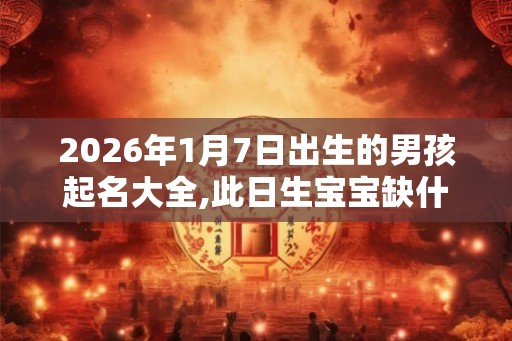 2026年1月7日出生的男孩起名大全,此日生宝宝缺什么五行？
