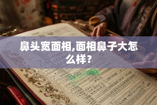 鼻头宽面相,面相鼻子大怎么样？