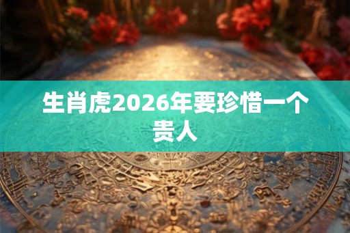 生肖虎2026年要珍惜一个贵人