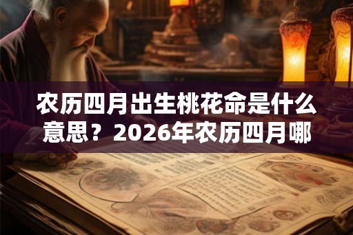农历四月出生桃花命是什么意思？2026年农历四月哪天出生好？