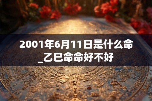 2001年6月11日是什么命_乙巳命命好不好