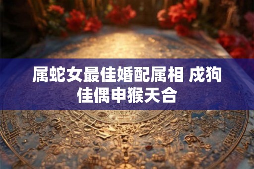 属蛇女最佳婚配属相 戍狗佳偶申猴天合