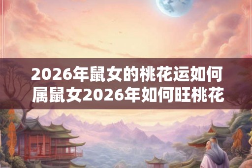 2026年鼠女的桃花运如何 属鼠女2026年如何旺桃花