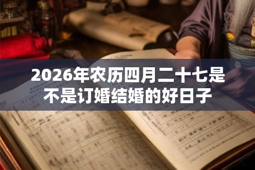 2026年农历四月二十七是不是订婚结婚的好日子