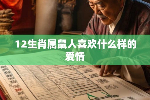12生肖属鼠人喜欢什么样的爱情