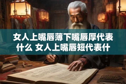 女人上嘴唇薄下嘴唇厚代表什么 女人上嘴唇短代表什么 女人上嘴唇薄下嘴唇厚代表什么 女人上嘴唇短代表什么