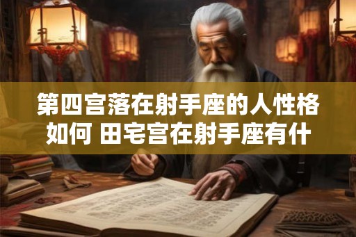 第四宫落在射手座的人性格如何 田宅宫在射手座有什么特质