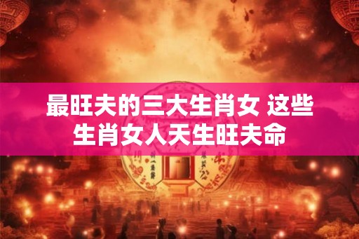最旺夫的三大生肖女 这些生肖女人天生旺夫命