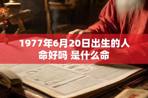 1977年6月20日出生的人命好吗 是什么命