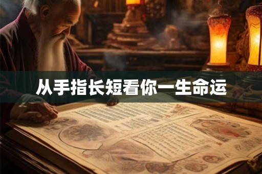 从手指长短看你一生命运