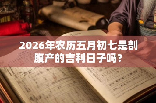 2026年农历五月初七是剖腹产的吉利日子吗？