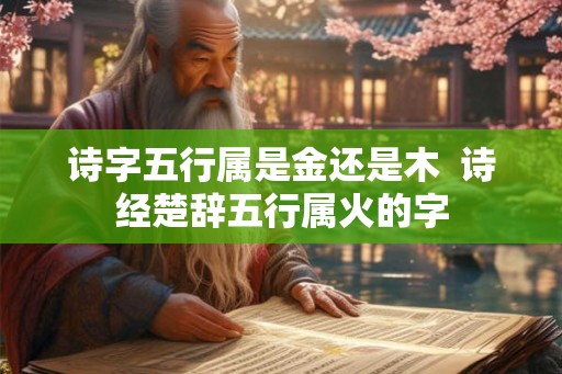 诗字五行属是金还是木  诗经楚辞五行属火的字