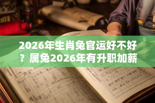 2026年生肖兔官运好不好？属兔2026年有升职加薪的机会吗？