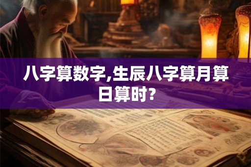 八字算数字,生辰八字算月算日算时？
