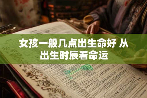 女孩一般几点出生命好 从出生时辰看命运