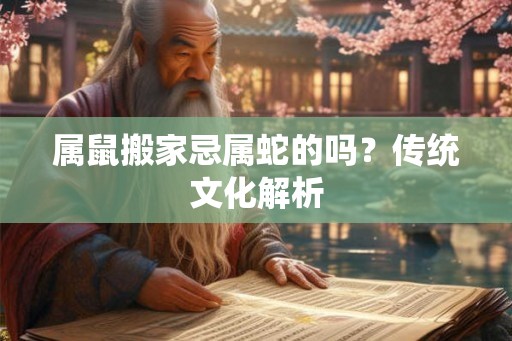 属鼠搬家忌属蛇的吗？传统文化解析