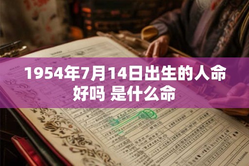 1954年7月14日出生的人命好吗 是什么命