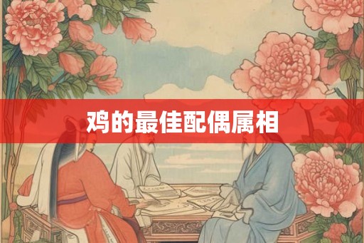 鸡的最佳配偶属相