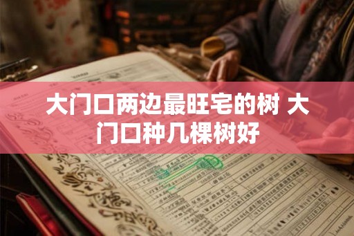 大门口两边最旺宅的树 大门口种几棵树好