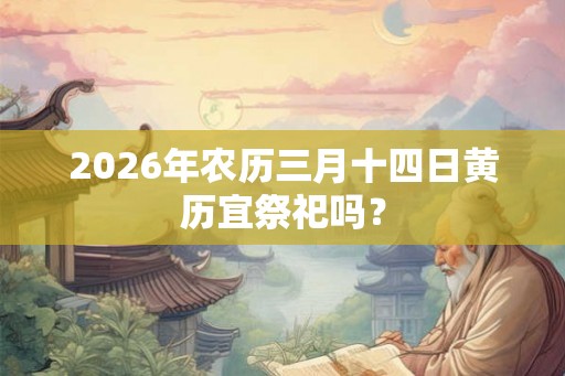 2026年农历三月十四日黄历宜祭祀吗？