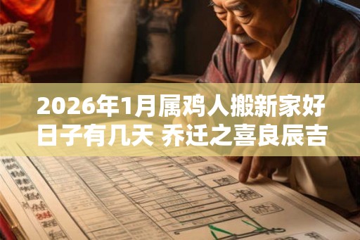2026年1月属鸡人搬新家好日子有几天 乔迁之喜良辰吉日