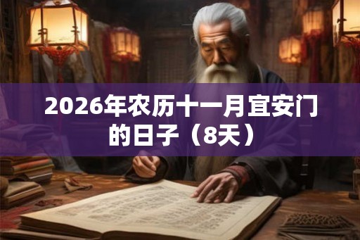 2026年农历十一月宜安门的日子（8天）