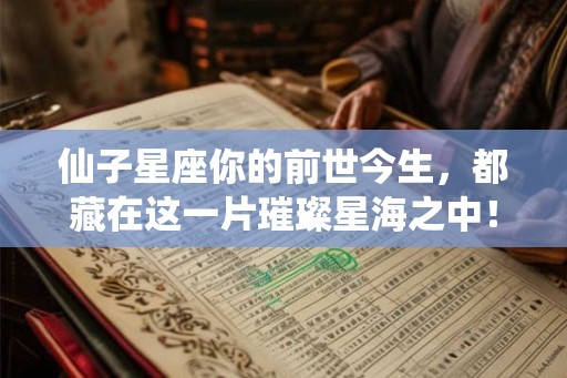 仙子星座你的前世今生，都藏在这一片璀璨星海之中！