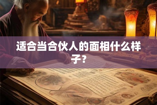 适合当合伙人的面相什么样子? 适合当合伙人的面相什么样子?