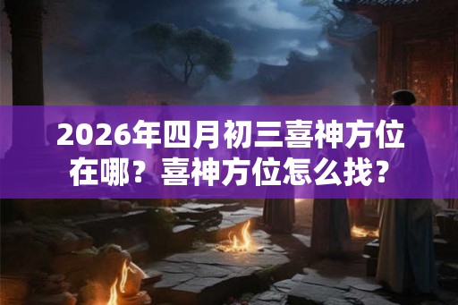 2026年四月初三喜神方位在哪？喜神方位怎么找？