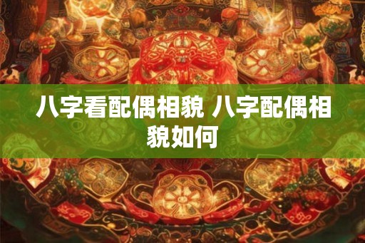 八字看配偶相貌 八字配偶相貌如何