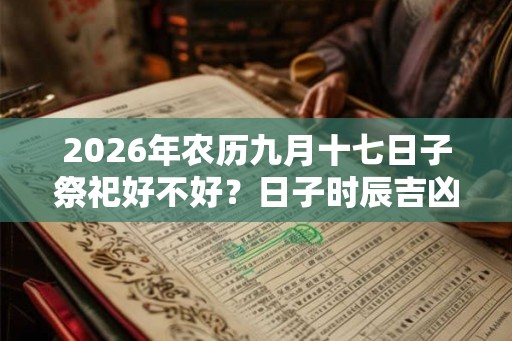 2026年农历九月十七日子祭祀好不好？日子时辰吉凶怎么样？