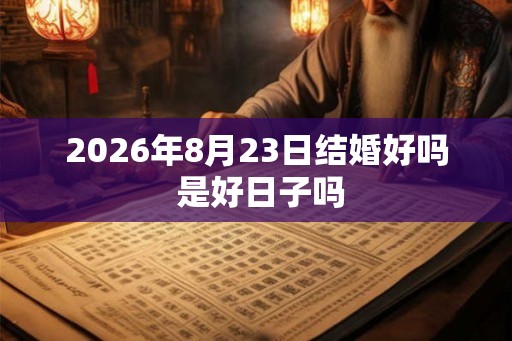 2026年8月23日结婚好吗 是好日子吗