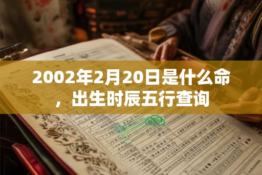 2002年2月20日是什么命，出生时辰五行查询