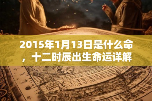 2015年1月13日是什么命，十二时辰出生命运详解