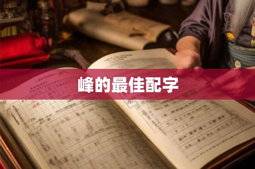 峰的最佳配字 峰的最佳配字